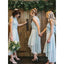 Newest Lace High Neck Chiffon Short Bridesmaid dresses With Pleats, BD0527