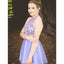 Newest Two Pieces Halter Beading Sleeveless Tulle Homecoming Dresses, HD0459