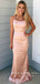 Charming Mermaid Spaghetti Straps Custom Simple Long Prom Dresses,RBPD0034