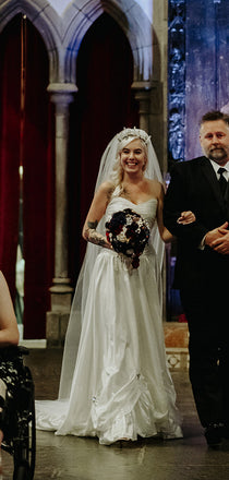 Cheap Straight A-line Satin Ball Gown Simple Wedding Dresses, WD0151