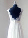 Newest A-line Sweep Trailing Chiffon V-neck Lace Top Backless wedding dresses, WD0334