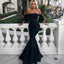 New Arrival Sexy Strapless Mermaid Black Prom Dresses, PD0673