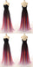 A-line Sweetheart Long Elegant Chiffon Prom Dresses, PD0586
