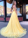 A-Line Spaghetti Straps Cheap Chiffon Long Prom Dresses,RBPD0052