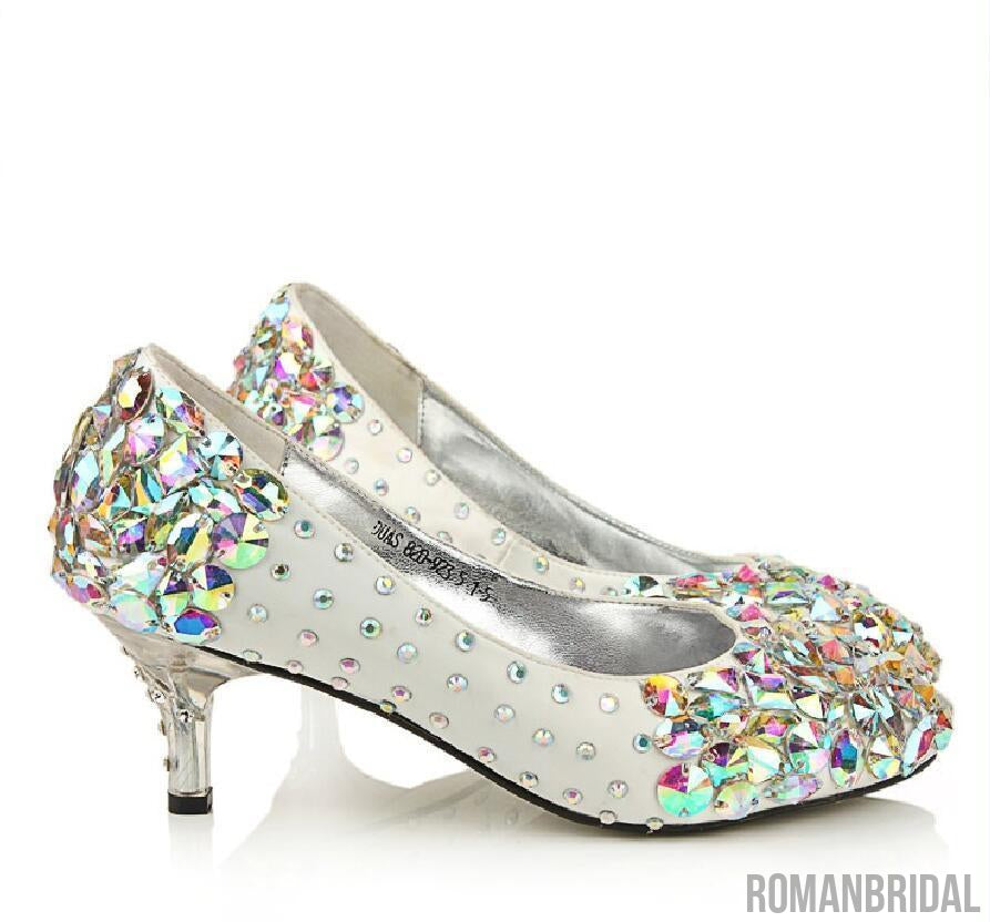 2022 New High Heels Rhinestone Women's Shoes Silks Pointed