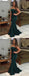 Modest Dark Green Mermaid Strapless Long Prom Dress, PD0611
