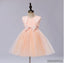 New Arrival Pink Round neck Bowknot Sleeveless tutu, Sweet cute Flower Girl Dress, FG0101