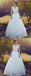 Elegant A-line Floor-length Long Sleeves Lace Appliques Wedding Dresses, WD0398