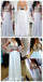 White V- Back Long Cheap  Charming  Party Evening Prom Dresses Online,PD0108