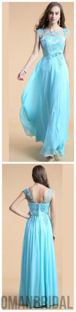 Blue A-line Pretty Cheap Party Evening Long Prom Dresses Online,PD0126