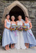 A-line Sweetheart Simple Cheap Short Bridesmaid Dresses, BD0608