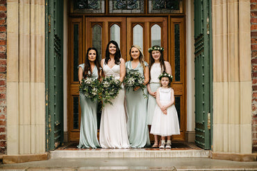 Sheahth Newest Short Sleeves Long Simple Bridesmaid Dresses, BD0610