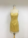 Discount Sweetheart Beading Gold Homecoming Dresses, DD0108