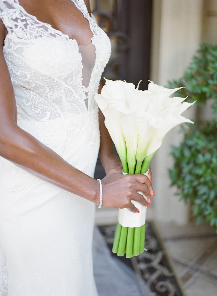 Amazing White lace sexy V-neck sleeveless elegant tail wedding dress, WD0330