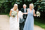 A-line V-neck Floor-length Long Chiffon Bridesmaid Dresses With Pleats, BD0607