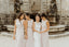Popular Sheath Simple Elegant V-back Long Bridesmaid Dresses, BD0611