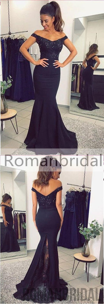 Amazing Hot Lace Mermaid Prom Dresses Appliques Beaded Open Back Evening Gown, Prom Dress, PD0435