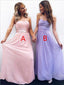 A-line Floor-length Strapless Bridesmaid Dresses With Pleats, BD0550
