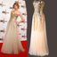Sweetheart Floor-length Sequins Long Tulle Prom Dresses, PD0792