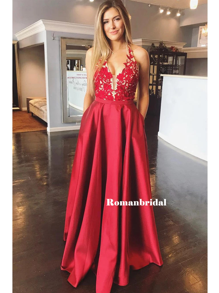 Burgundy Two Pieces Backless With Long Sleeves Mermaid Lace Sexy Prom –  AlineBridal