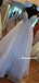 Spaghetti Straps V-neck Lace-up Back Backless Long Sparkly Prom Dresses, PD0831