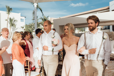 Sweetheart Stapless Sequins Top Short Chiffon Bridesmaid Dresses With Split, BD0622