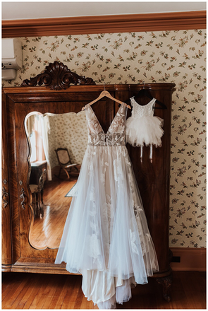 A-line V-neck Appliques Backless Long Tulle Wedding Dresses, WD0482