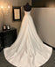 Sweetheart Strapless A-line Satin Wedding Dresses With Train, WD0495