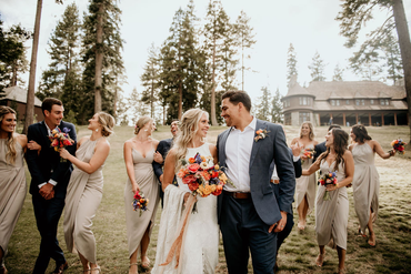 Sheath Halter Spaghetti Straps Pleats Bridesmaid Dresses With Split, BD0633