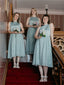 A-line Halter Sleeveless Lace Short Bridesmaid Dresses, BD0636