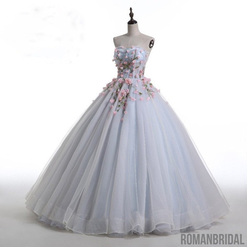 Floor-length Advanced Customization Lace Up Sweetheart Wedding Party Dress, WD0301