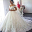 New arrival Elegant Sweetheart white lace Applique Ball Gown wedding dresses with train , WD0340