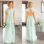 Newest Floor-length lace top chiffon backless country beach styles bridesmaid dresses, BD0451