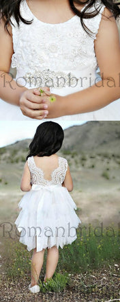 White flower girl dress,White lace dress,White tutu dress,Toddler lace dress, flower girl lace dresses, rustic flower girl dress, FG0112