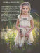 White Lace Sleeveless tulle Tutu Elegant princess dress, flower girl dresses, FG0120