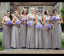 A-line Floor-length V-neck Sleeveless Long Bridesmaid Dresses, BD0589