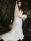 Sweetheart Strapless Cheap Simple Long  Wedding Dresses With Train, WD0457