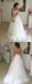 A-line Lace Appliques Top Backless Long Sleeves Tulle Wedding Dresses, WD0396