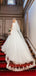 A-line Round Neck Cap Sleeves Lace Top Tulle Wedding Dresses, WD0447