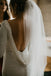Simple Elegant Long Sleeves Backless Wedding Dresses With Train, WD0438
